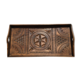 Plateau de service bois ancien