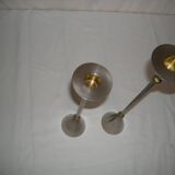 Pair of conical candlesticks
