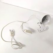 Spot lamp with clip Lita metal white 70s