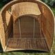 Wicker and rattan rocking chair