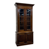 Classic English Bookcase with Glass Doors