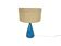 Kastrup Holmegaard - Jacob Bang - lampe de table - Danemark - bleu - années 1960