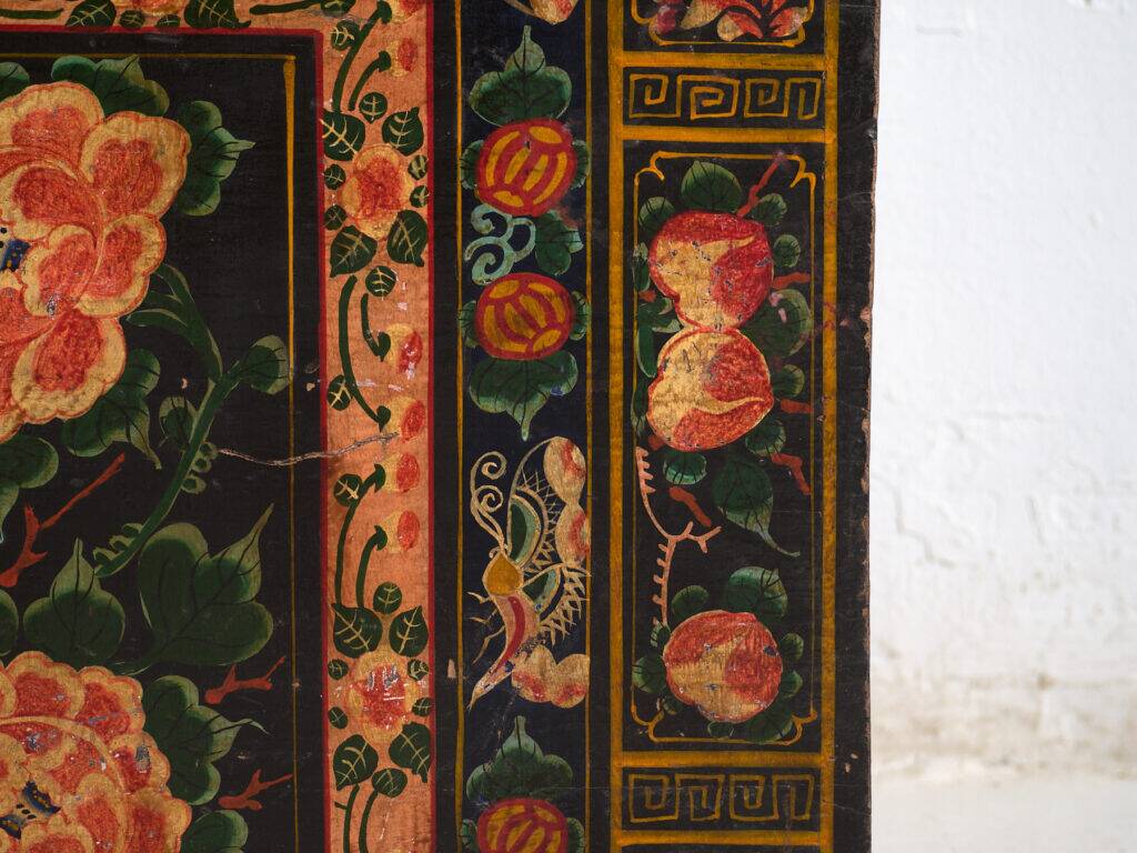 Antique Chinese chest painted in pine wood – China, circa 1900