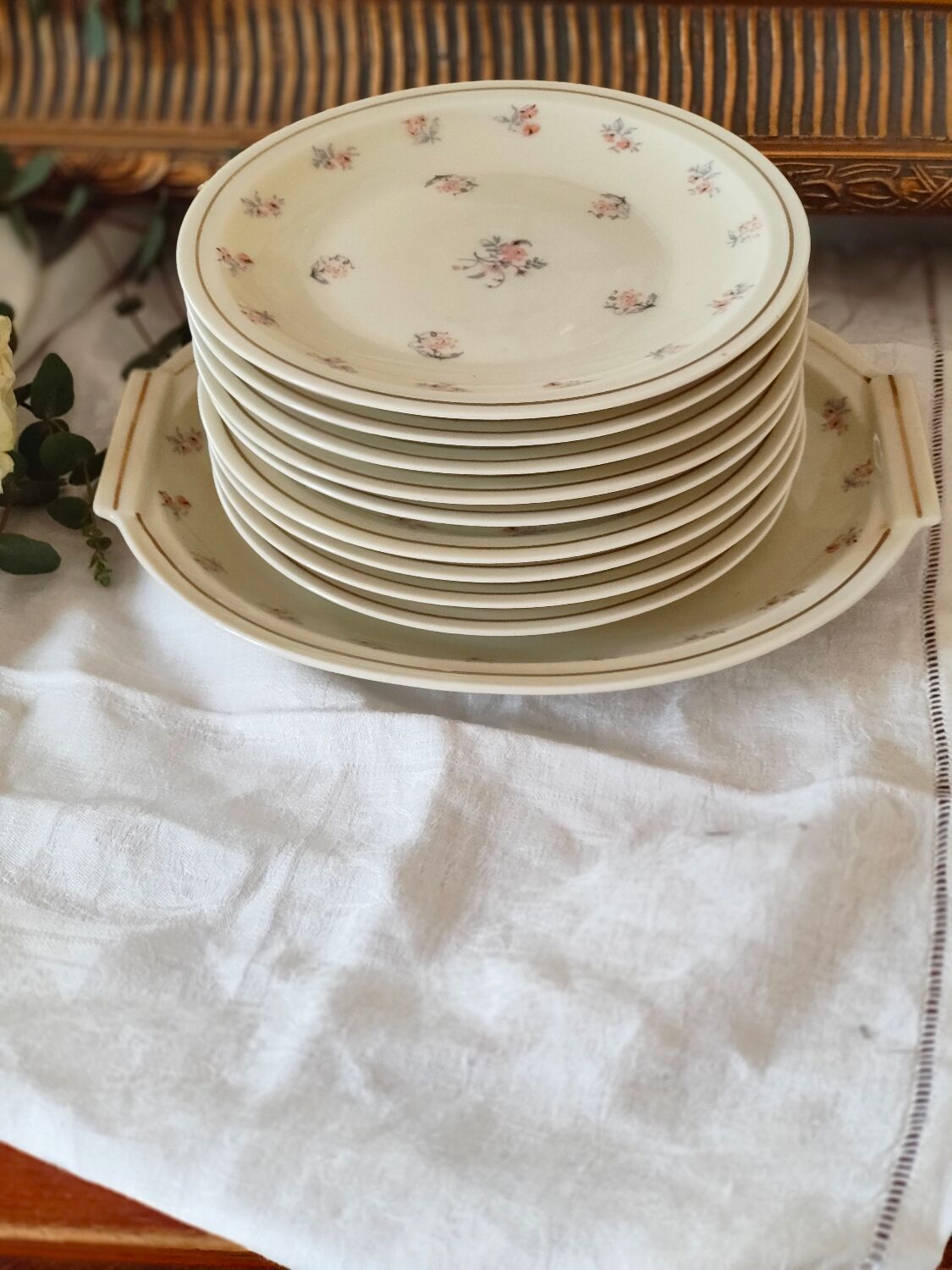 Theodore Haviland porcelain pastry set