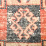 3x6 Red Tribal Vintage Runner Rug, 81x185Cm