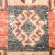 Tapis de couloir tribal vintage rouge
