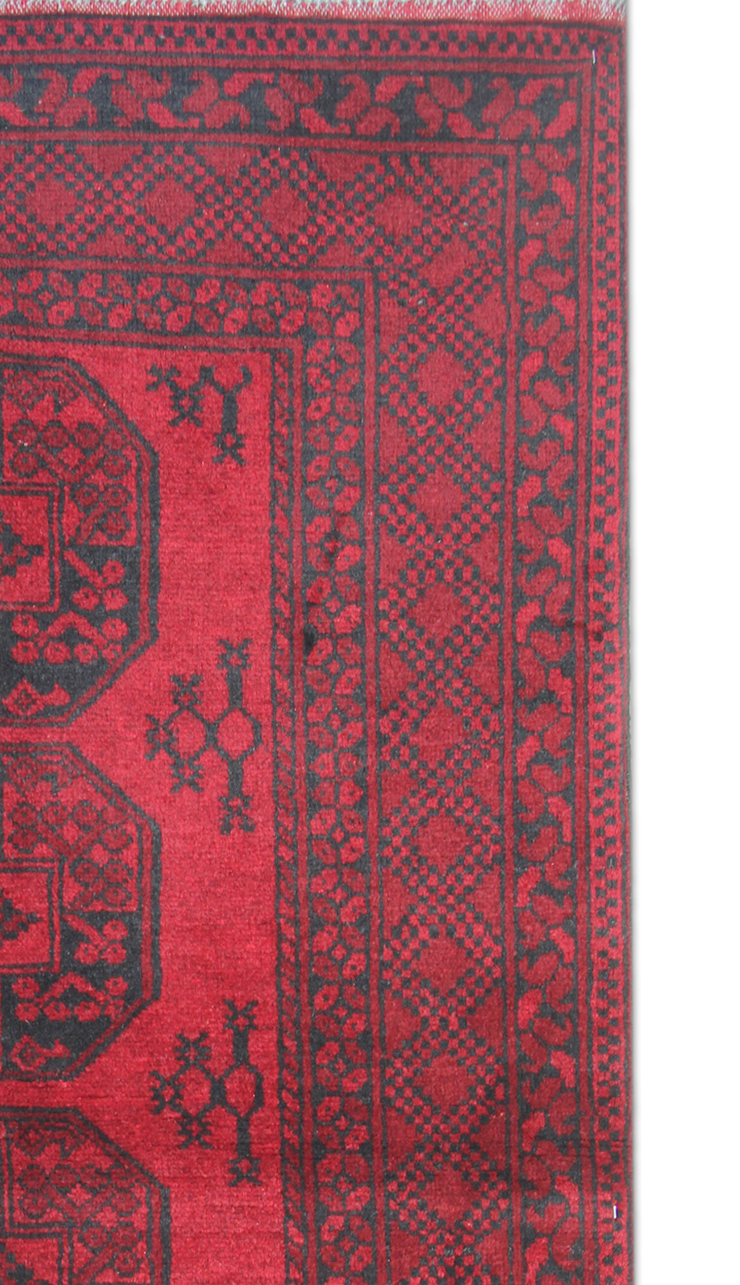 Handwoven Red Rug Traditional Ziegler Carpet- 105x190cm