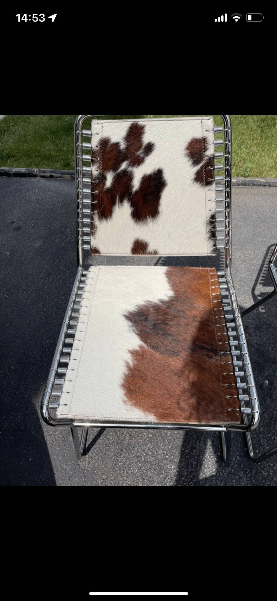 Cowhide chairs