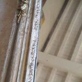 Miroir or patine blanche 72 x 52