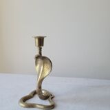 Zoomorphic snake cobra candle holder