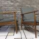 Paire de fauteuils scandinave en teck 1960