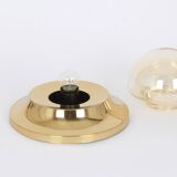 Smoked glass wall lamp