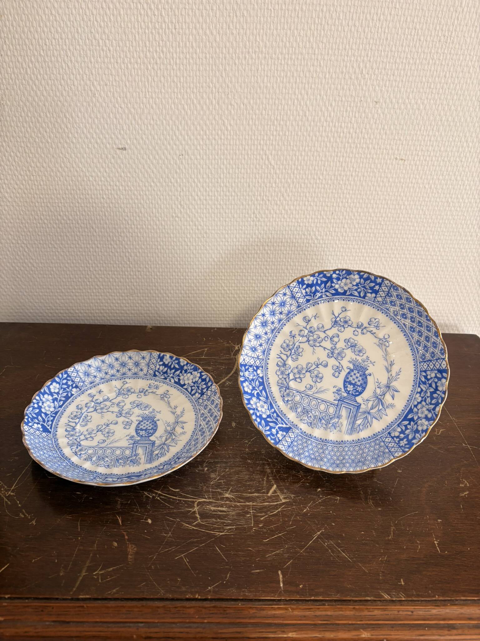 Dessert Plates Mikado William Alsager Adderley 19th Century Japan Pineapple English