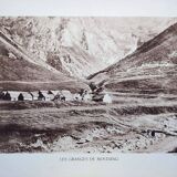 The barns of Moudang, Hautes-Pyrénées, photo printed in 1937.