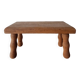 Raw wood lacemaker's bench