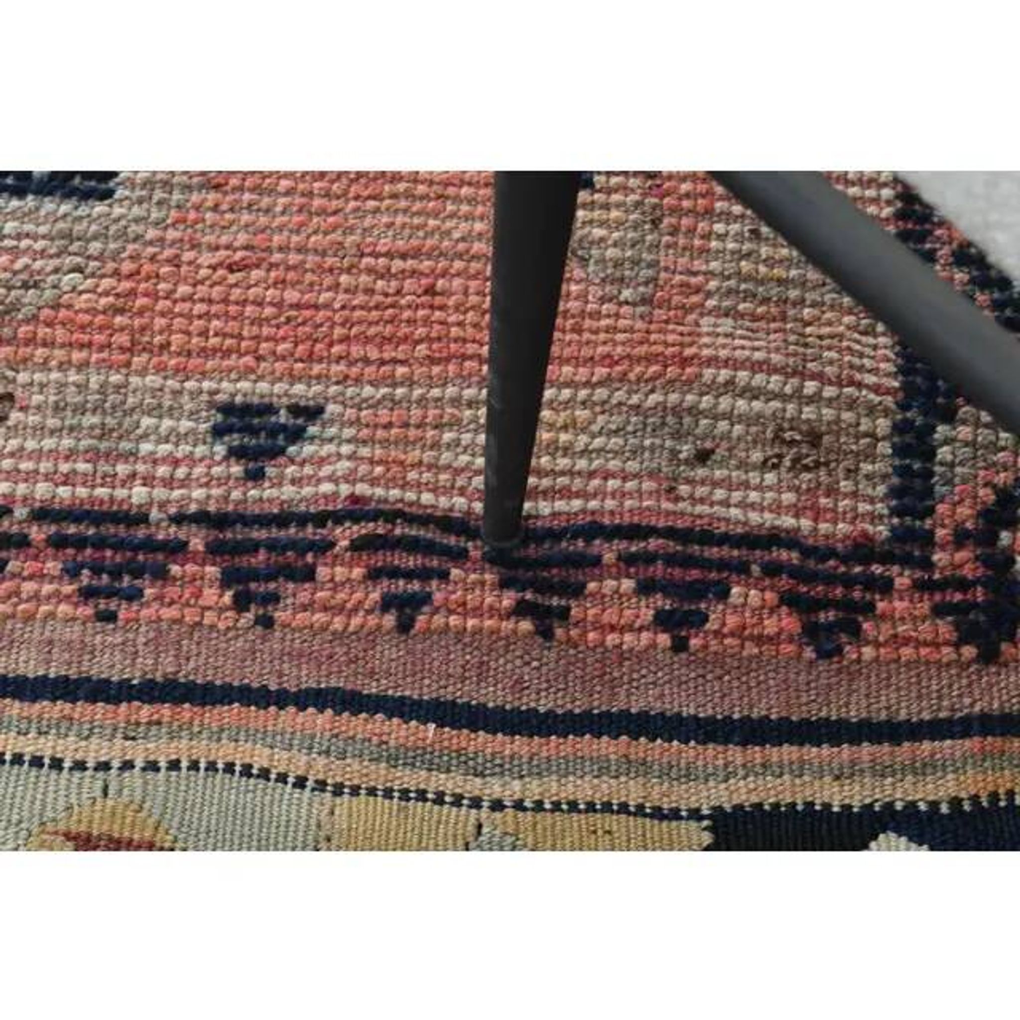 Tapis couloir en laine et coton fait main Oushak turc des années 1970, 84x308.