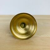 Vintage golden brass candle holder