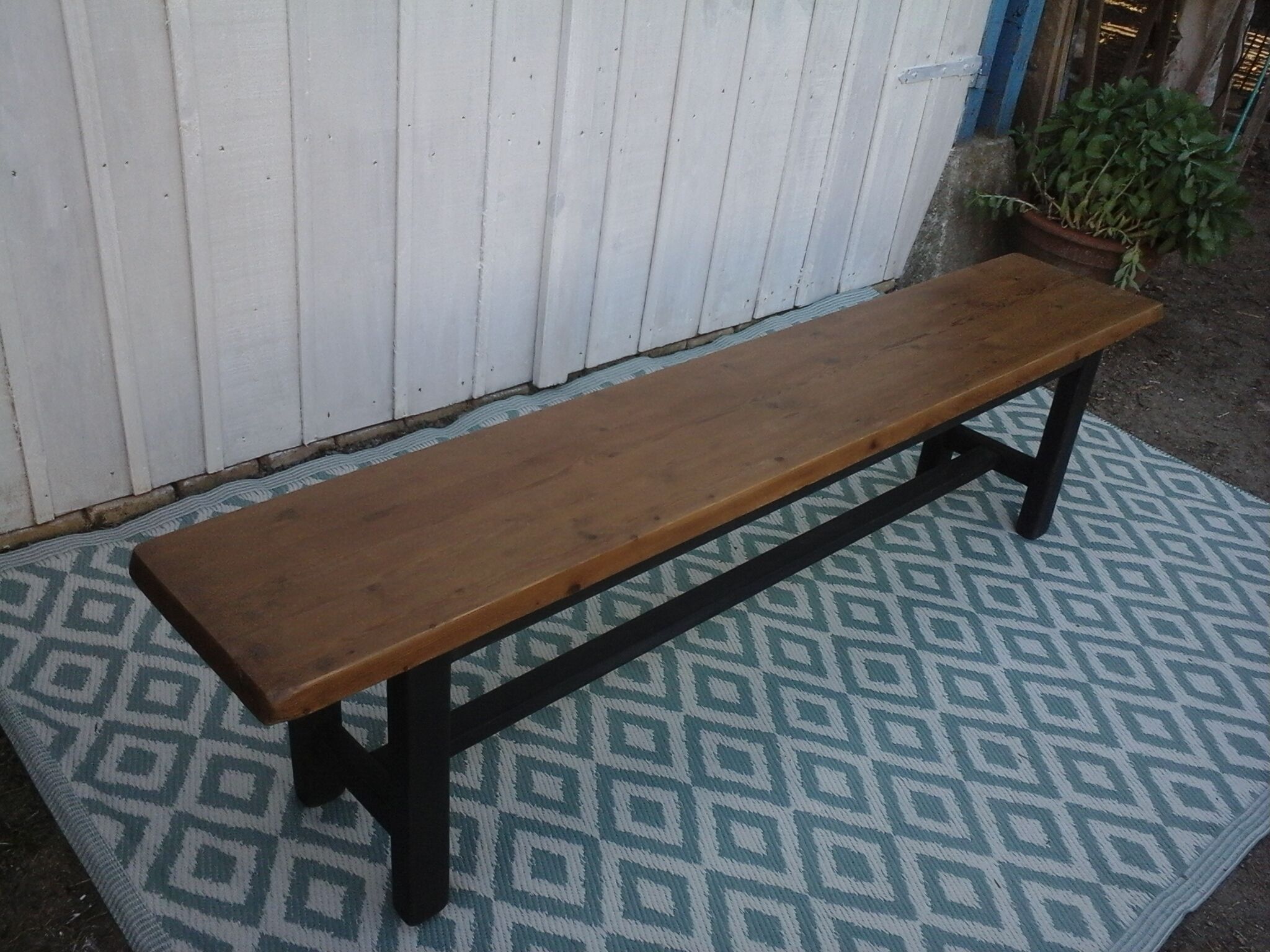 Wooden bench
