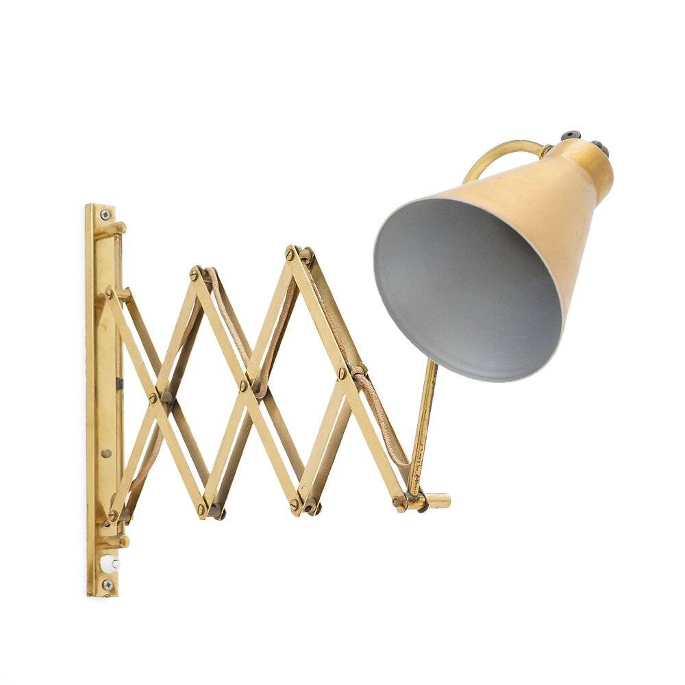 Wall lamp with a pantograph, 1950s