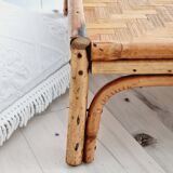 Table basse en rotin