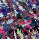 Colorful Boucherouite Berber rug - 139 x 233 cm