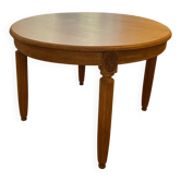 Oak table with fluted legs