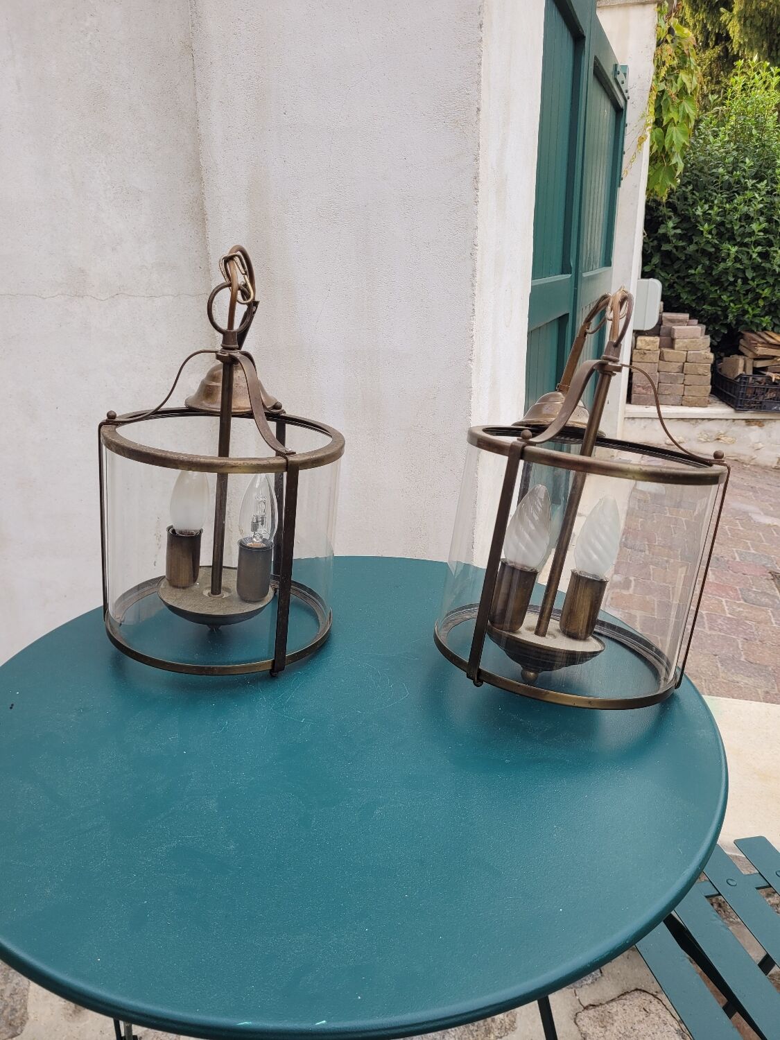 Pair of vestibule lanterns