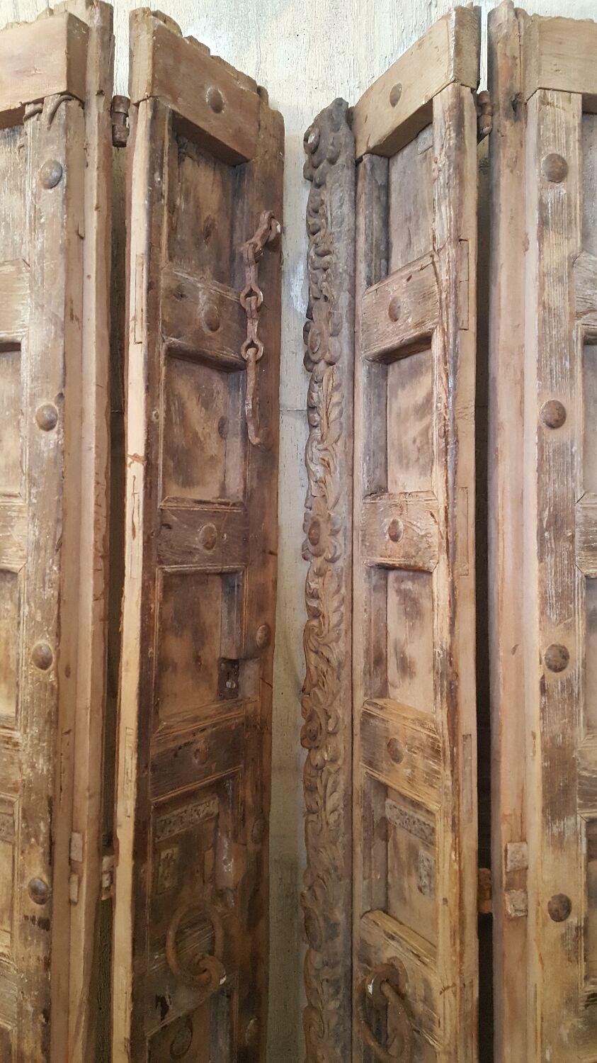 19th century double-leaf Indian door