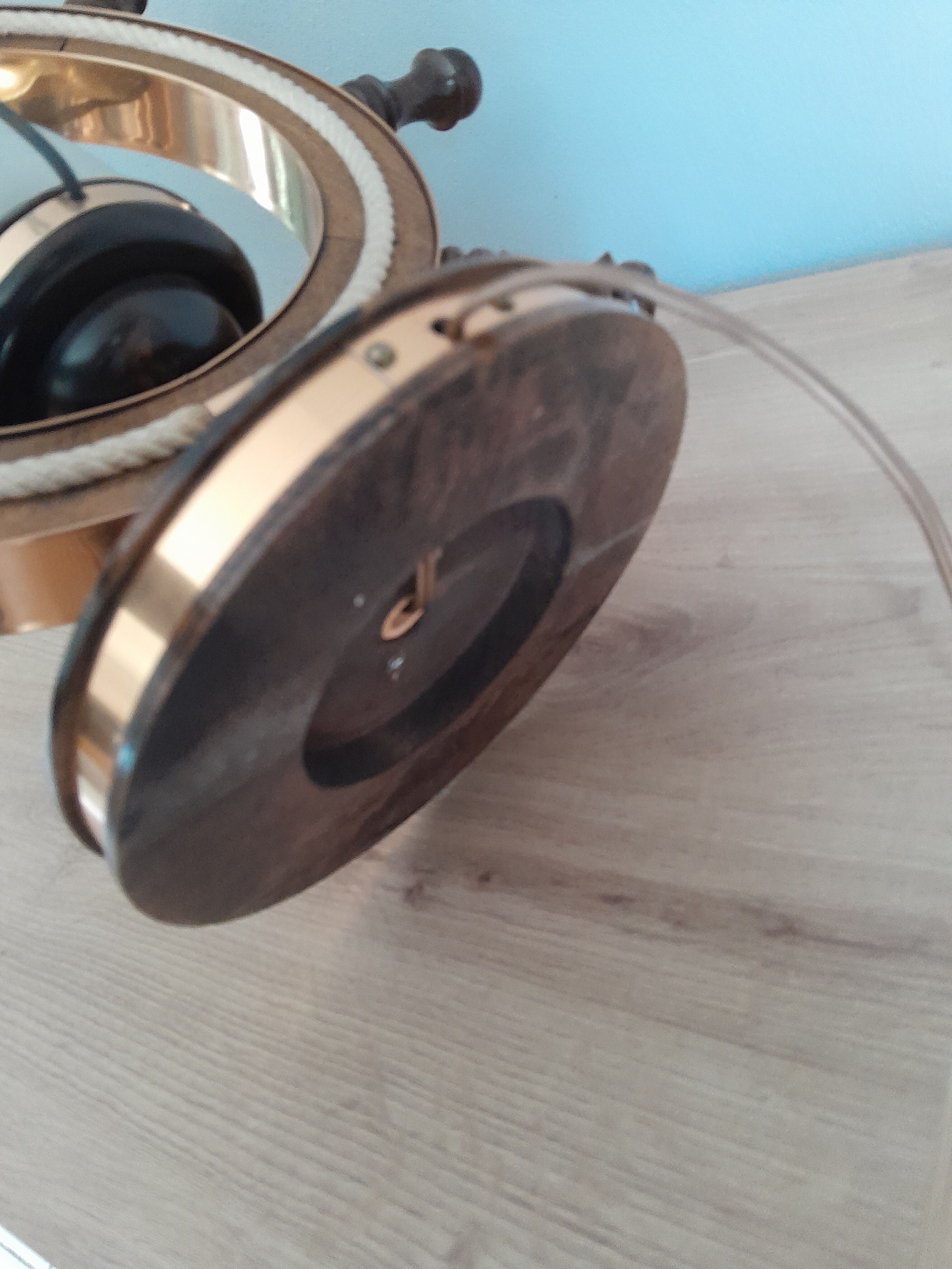 Rudder bar lamp boat vintage wheel
