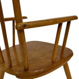 Vintage children's chair children's room slatted chair design 50's