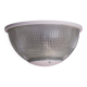 White Holophane wall light
