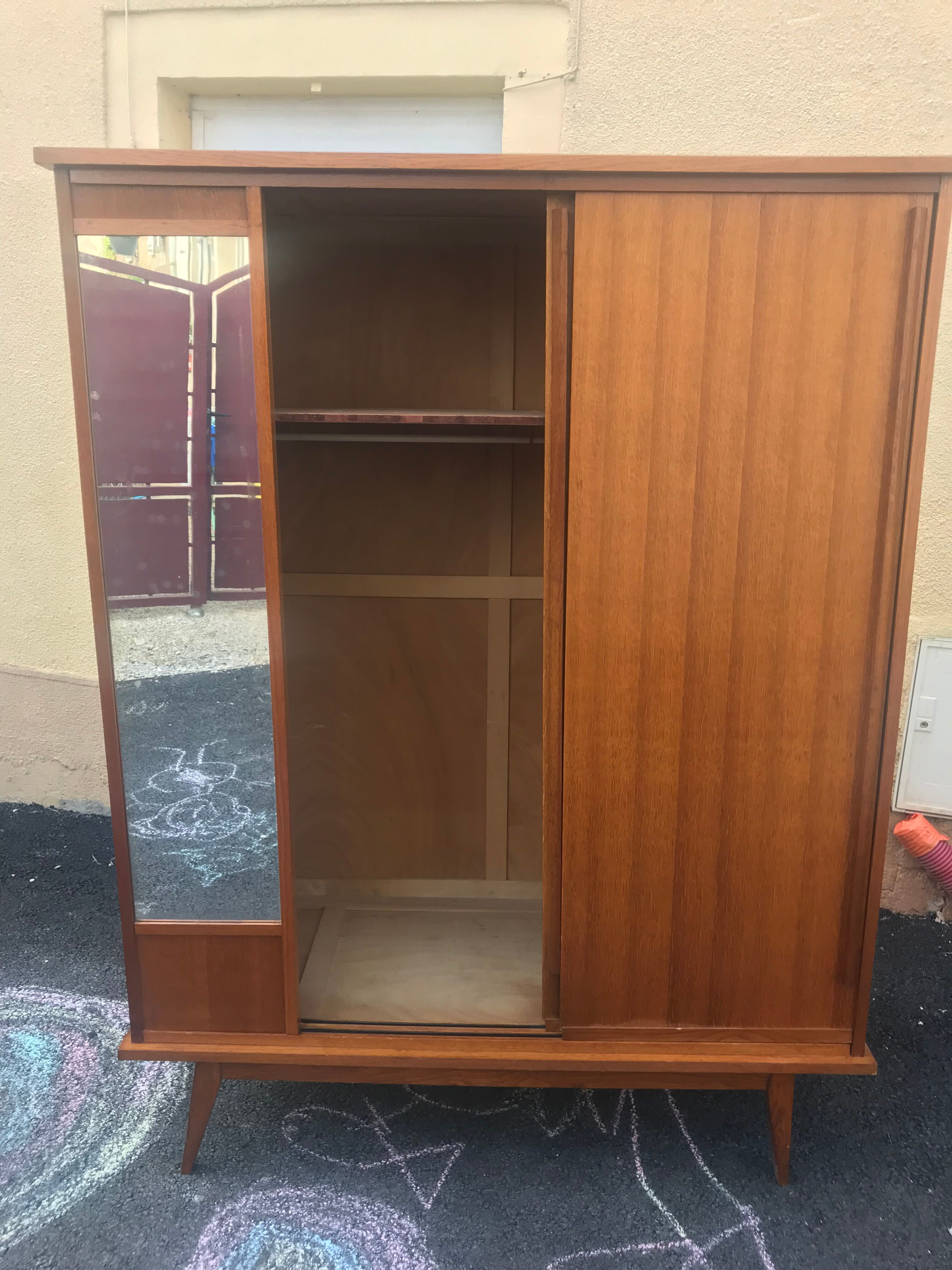 Vintage compass feet cabinet