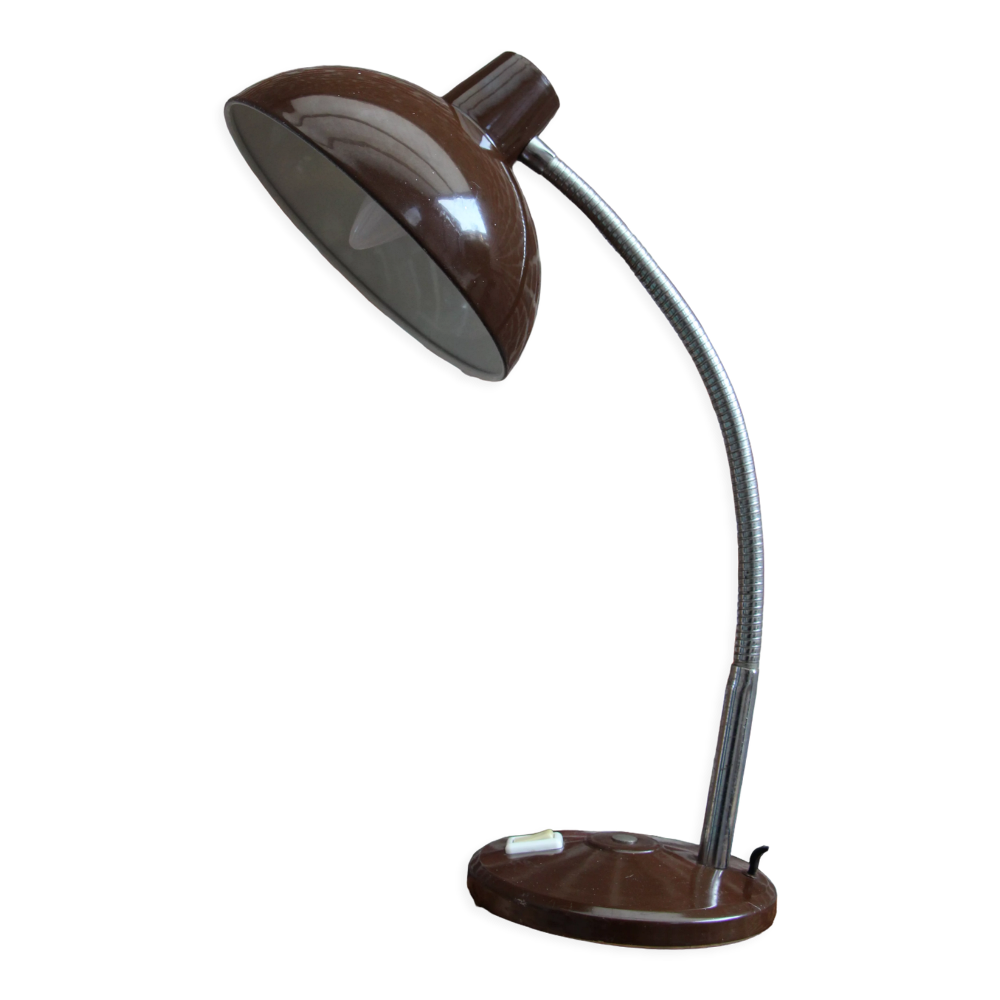 Brown desk lamp 70's