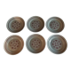 Series of six flat earthenware plates Pexonne model Algiers