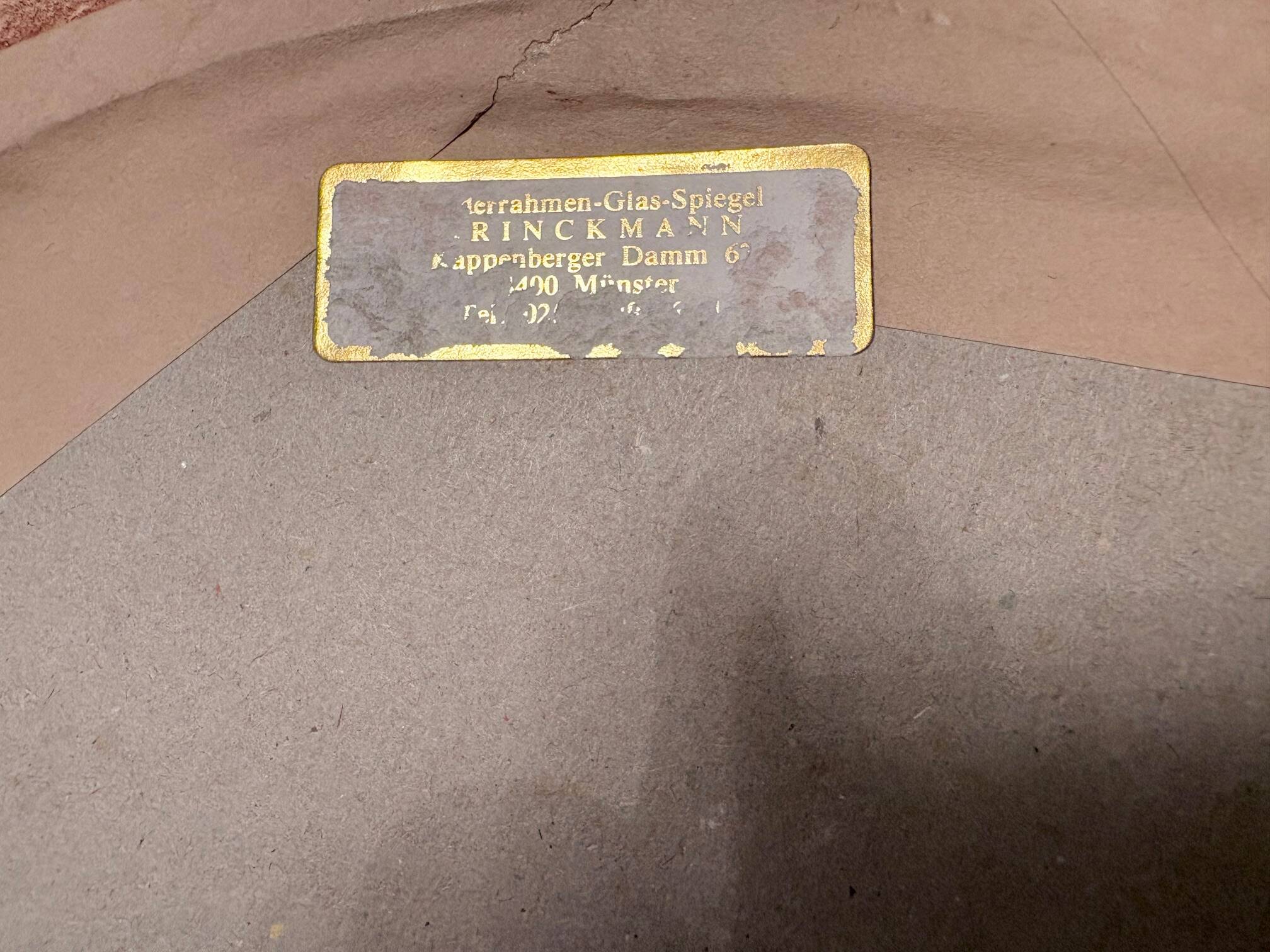 Mirror in a gilded wooden frame, Germany, 1960s