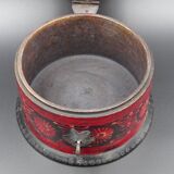 Wooden chapati box and fittings from India