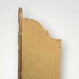 Large vintage triptych mirror in gilded wood, Deknudt - 81 x 100 cm