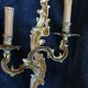 4 splendid wall sconces candle holders bronze Louis XVI XV style