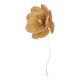 Flower wall light made of rattan and raffia petals