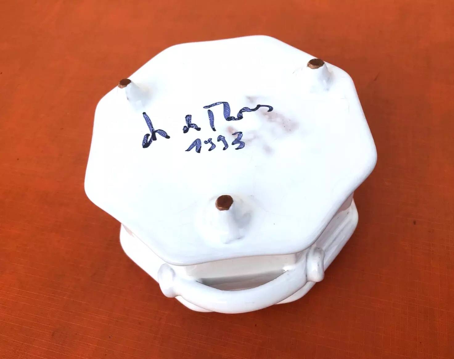 Glazed ceramic planter by Christophe de Mons, a ceramist