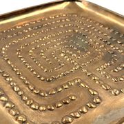Modern solid brass tray / vide poche, Atelier Ventrella Italy 1980s