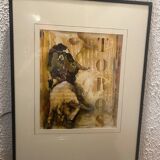 Pair of oil on canvas by Christophe Maroquesne