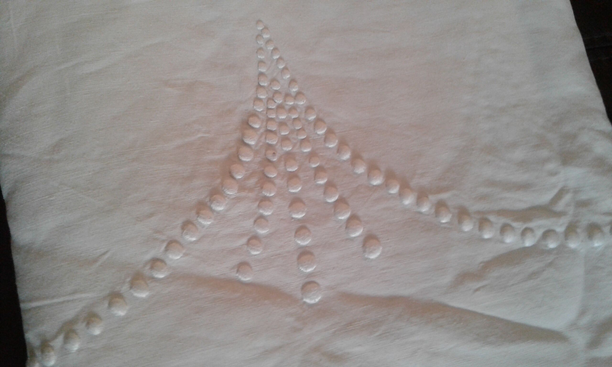 Drap en lin monogramme BG