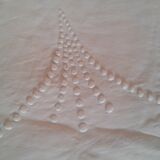 Monogrammed BG linen sheet