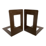 Pair of brown metal bookends Germany