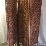 Vintage rattan screen