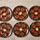 Set of 6 Vallauris oyster plates in slip - 1960s