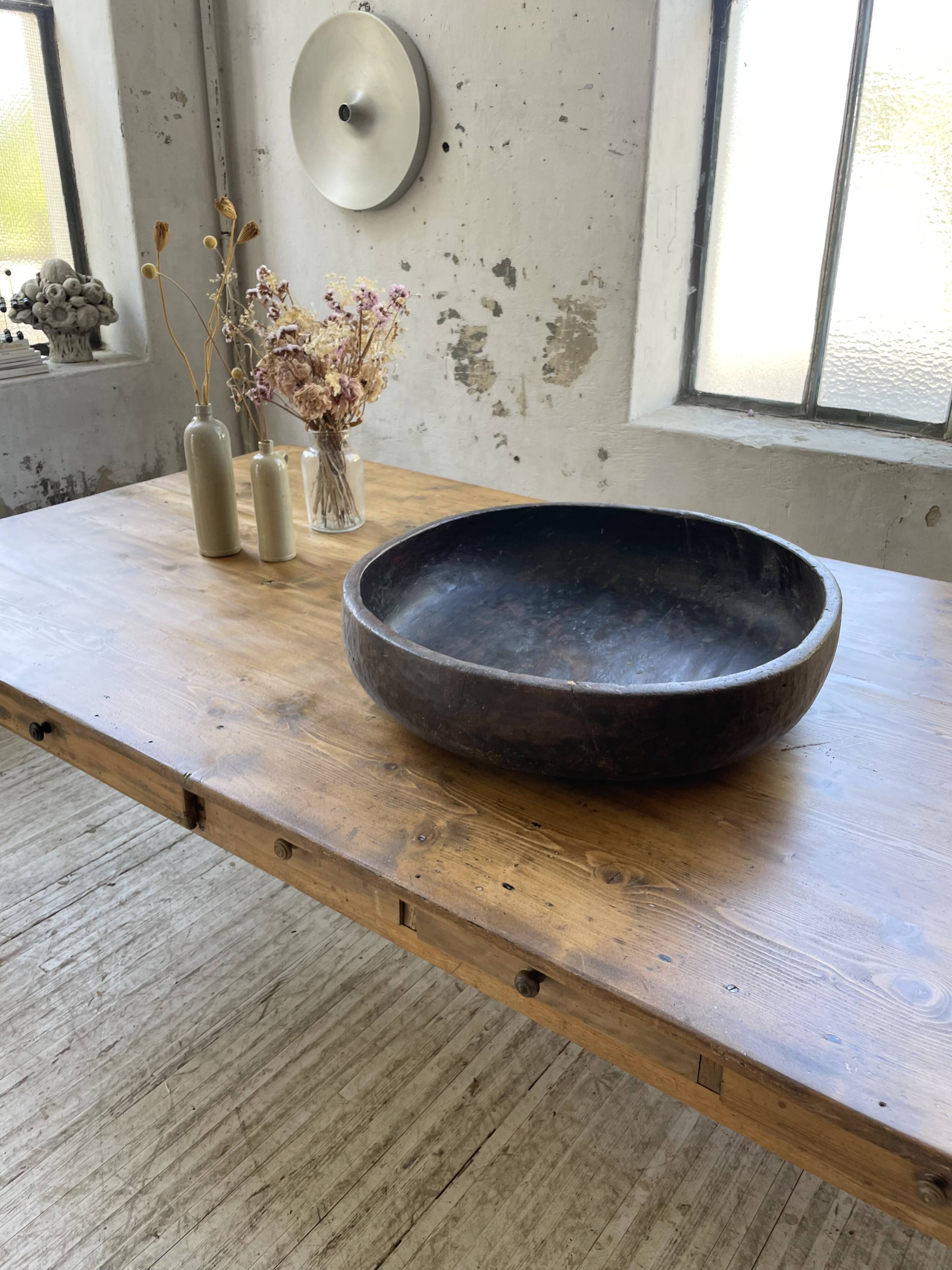 Plat en bois berbère XXL