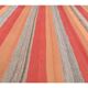 Vintage Turkish Handwoven Flatweave Wool Kilim Rug 116x220