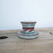 Vintage ceramic candle holder by Atelier Le Mûrier, Vallauris